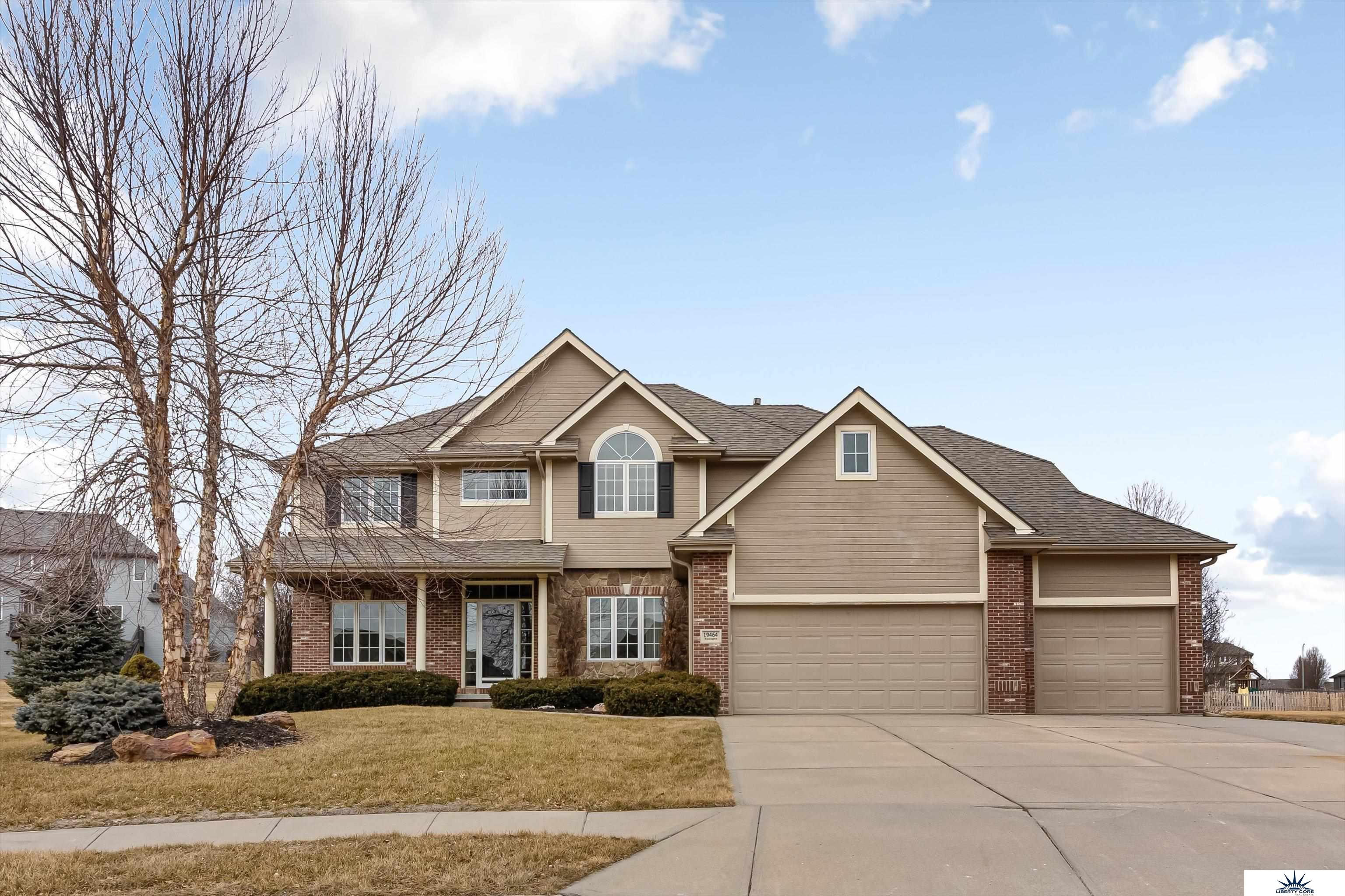 Open house Sunday, April 6th from 1-3. One-owner home loved and lived in offering a little over 4400 square feet. Sitting on just shy of half an acre at .43, this home is located at the end of a peaceful cul-de-sac in the Gretna School District. The main floor offers an open concept eat-in kitchen overlooking the family room. Two spaces right off the front entrance offer possibilities of a formal dining room or two offices. There is a half bath conveniently tucked away next to the drop zone. Upstairs boasts 4 bedrooms and 3 bathrooms featuring a magnificent master bathroom, a jack-n-jill bathroom, and a separate room with its own en-suite. The finished basement includes the 5th bedroom, another amazing 3/4 bathroom, and full bar. Enjoy sitting out back on your composite deck adjacent to the outdoor gas fireplace. Newer features include all interior paint, roof (2019), some flooring, cooktop, kitchen fridge, and water heater. Priced to sell.