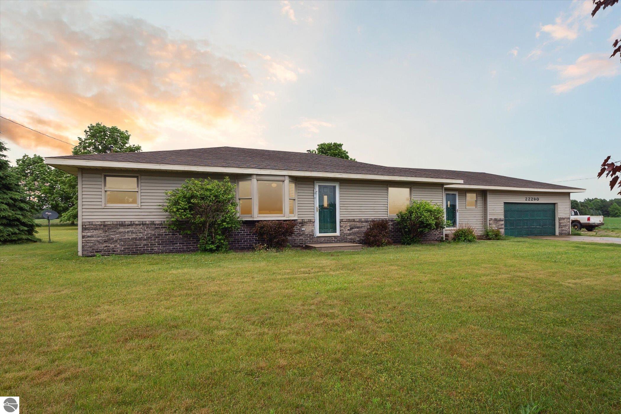 22290 Lakefield Road, Merrill, MI 48637 — front exterior