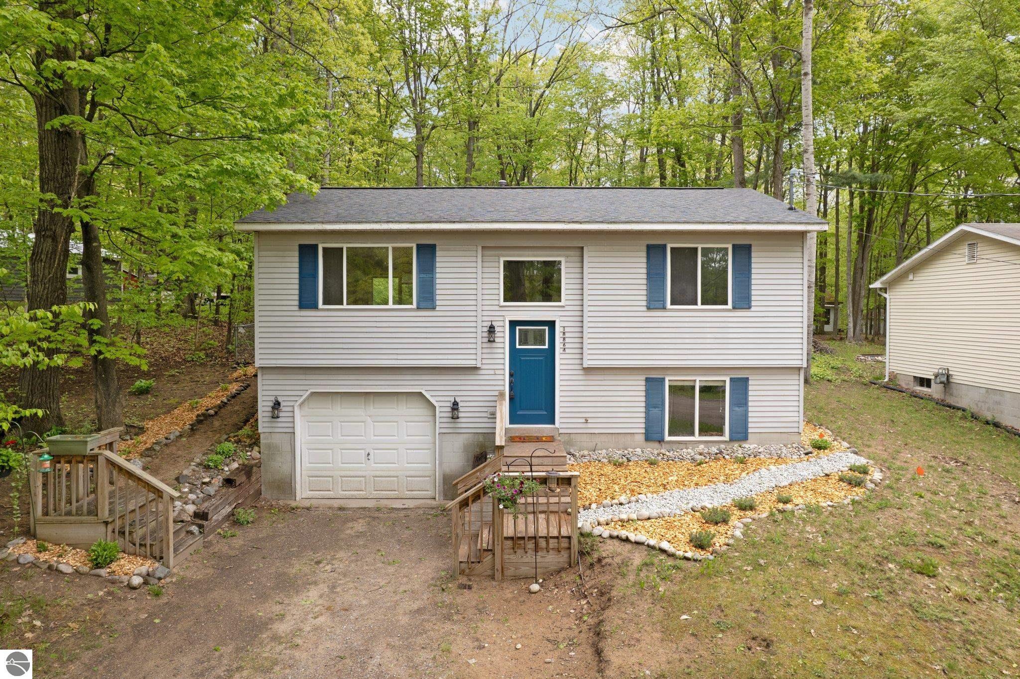 18864 Lakewood Circle, Lake Ann, MI 49650 — front exterior