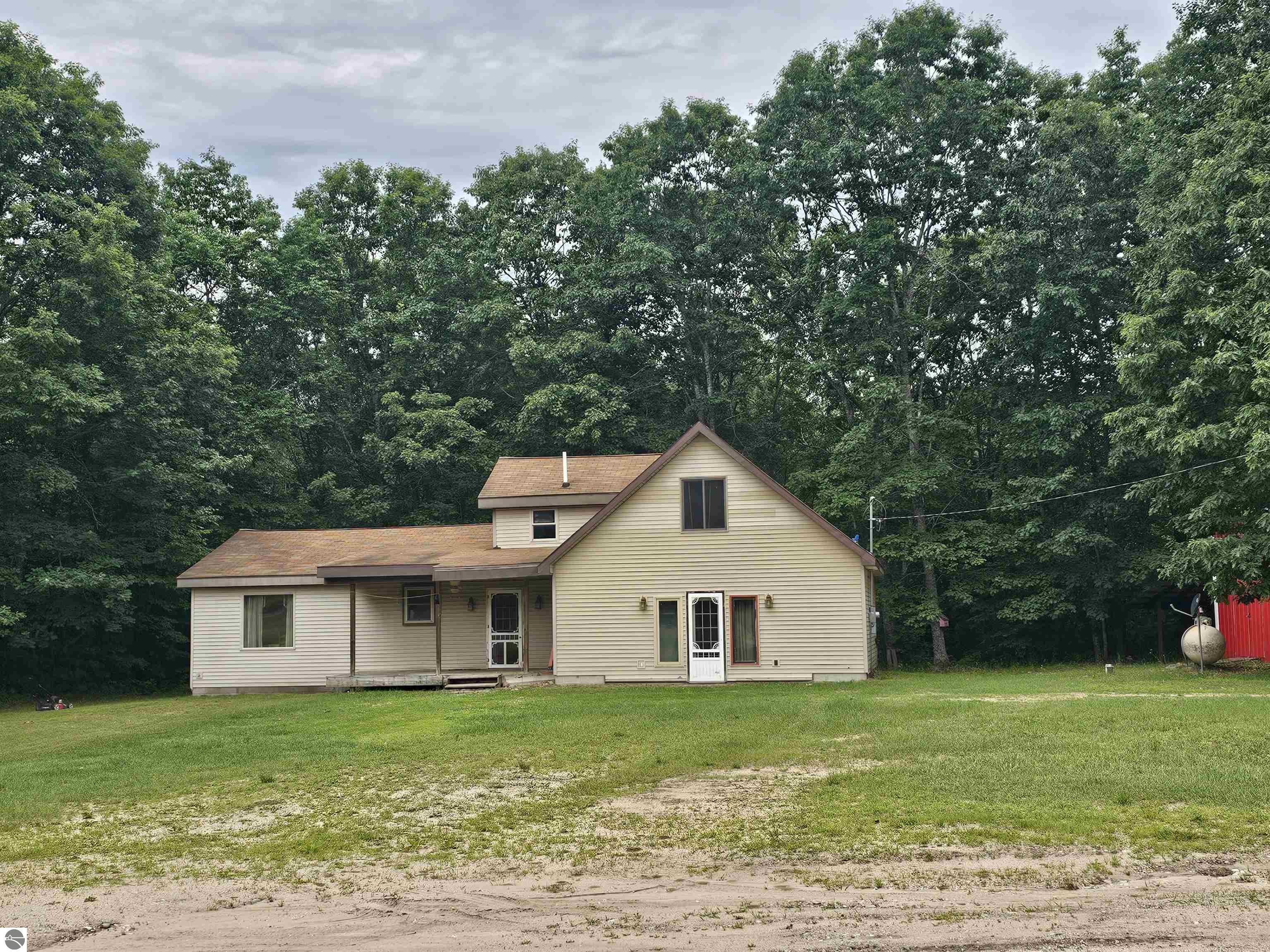 3815 N 3 1/2 Road, Mesick, MI 49668 — front exterior