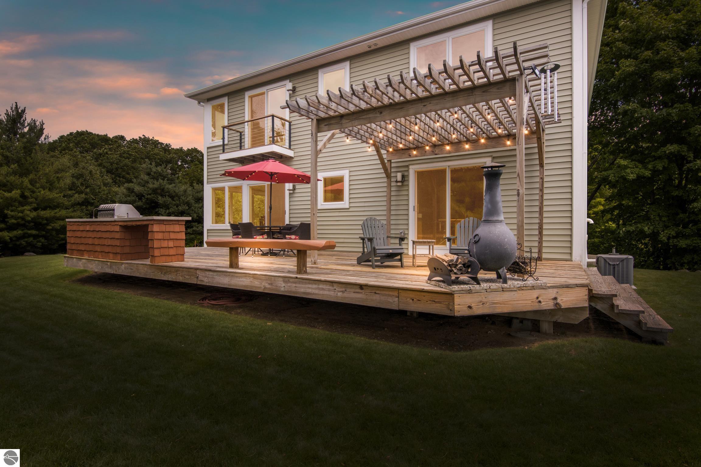9255 E Grace Drive, Cedar, MI 49621 — front exterior