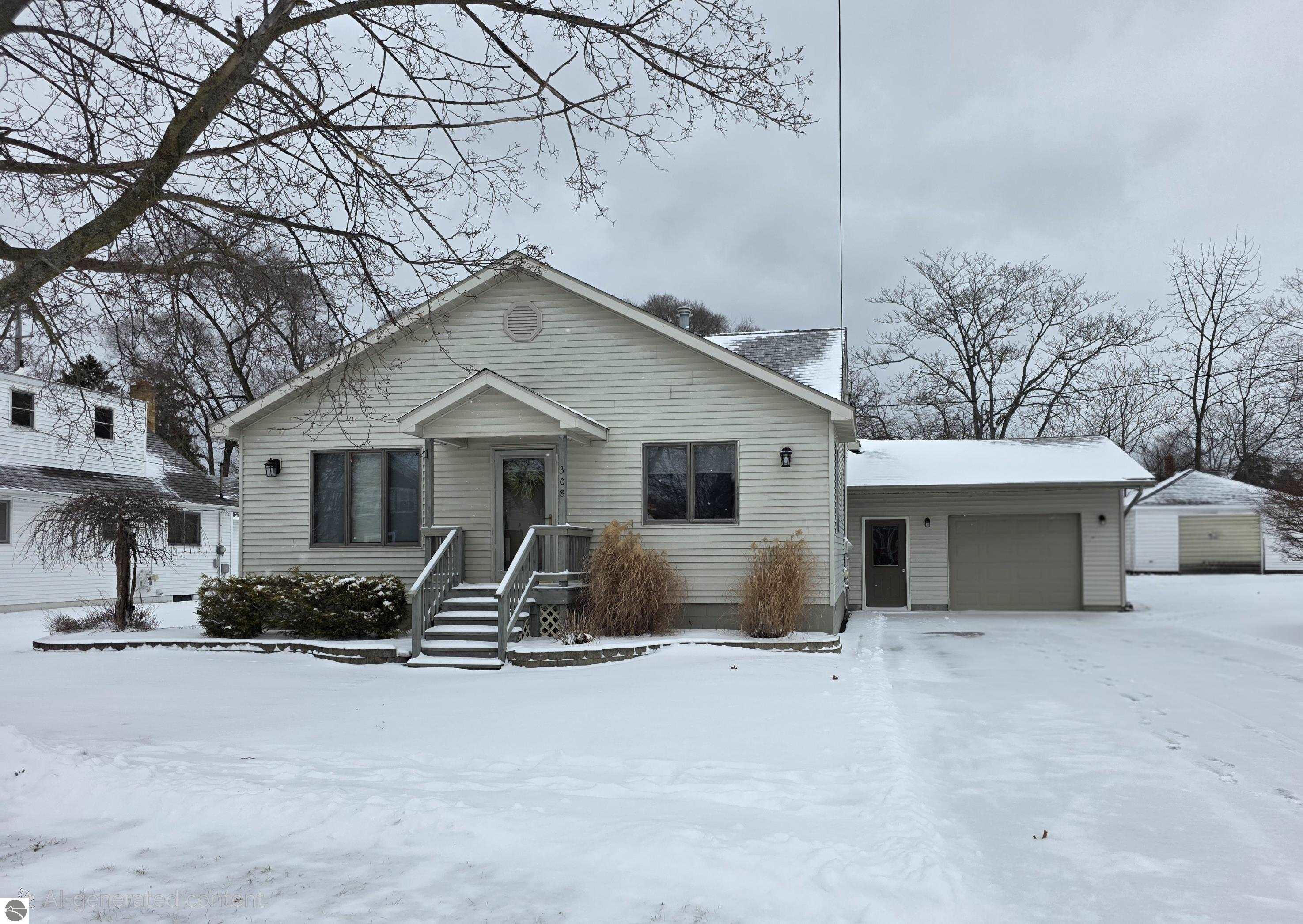 308 Locke Street, East Tawas, MI 48730 — front exterior