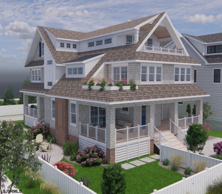 NEW CONSTRUCTION Luxury Beachside Living in Brigantine, NJ  Welcome to your dream home! This stunning new construction, custom designed by renowned architect Chaser Gaffney, offers the perfect blend of modern elegance and coastal charm. Centrally located on the BEACH BLOCK on 20th St South located in the prestigious A-Zone section of Brigantine Island, this home is a masterpiece of design and comfort.  Key Features:  6 Spacious Bedrooms: Perfect for large families or hosting guests, each bedroom provides a serene retreat with ample natural light and high-end finishes.  6.5 Luxurious Bathrooms: Featuring contemporary fixtures and finishes, including a spa-like master bathroom with a soaking tub and walk-in shower.  Expansive 3,900 Square Feet: Thoughtfully designed to maximize space and comfort, this home offers a seamless flow between living areas.  Gourmet Kitchen: Equipped with top-of-the-line stainless steel appliances, custom cabinetry, and a large island, perfect for entertaining.  Multiple Decks: Enjoy the fresh ocean breeze and stunning views from the various decks, ideal for outdoor dining and relaxation.  Attached Garage: Convenient parking and storage with direct access to the home. Service Alley located in rear of property for easy access.  Situated on a 65 x 90 Lot: Plenty of outdoor space for gardening, recreation, and privacy.  Prime Location: Situated just 8 houses from the beach, you’ll have easy access to the beach, restaurants, and local attractions. Minutes to Atlantic City Casinos, Nightlife, Ocean City Boardwalk is a short drive away.   This exquisite home is an exceptional opportunity to live in one of Brigantine’s most desirable areas. Don’t miss your chance to experience luxury beachside living at its finest!