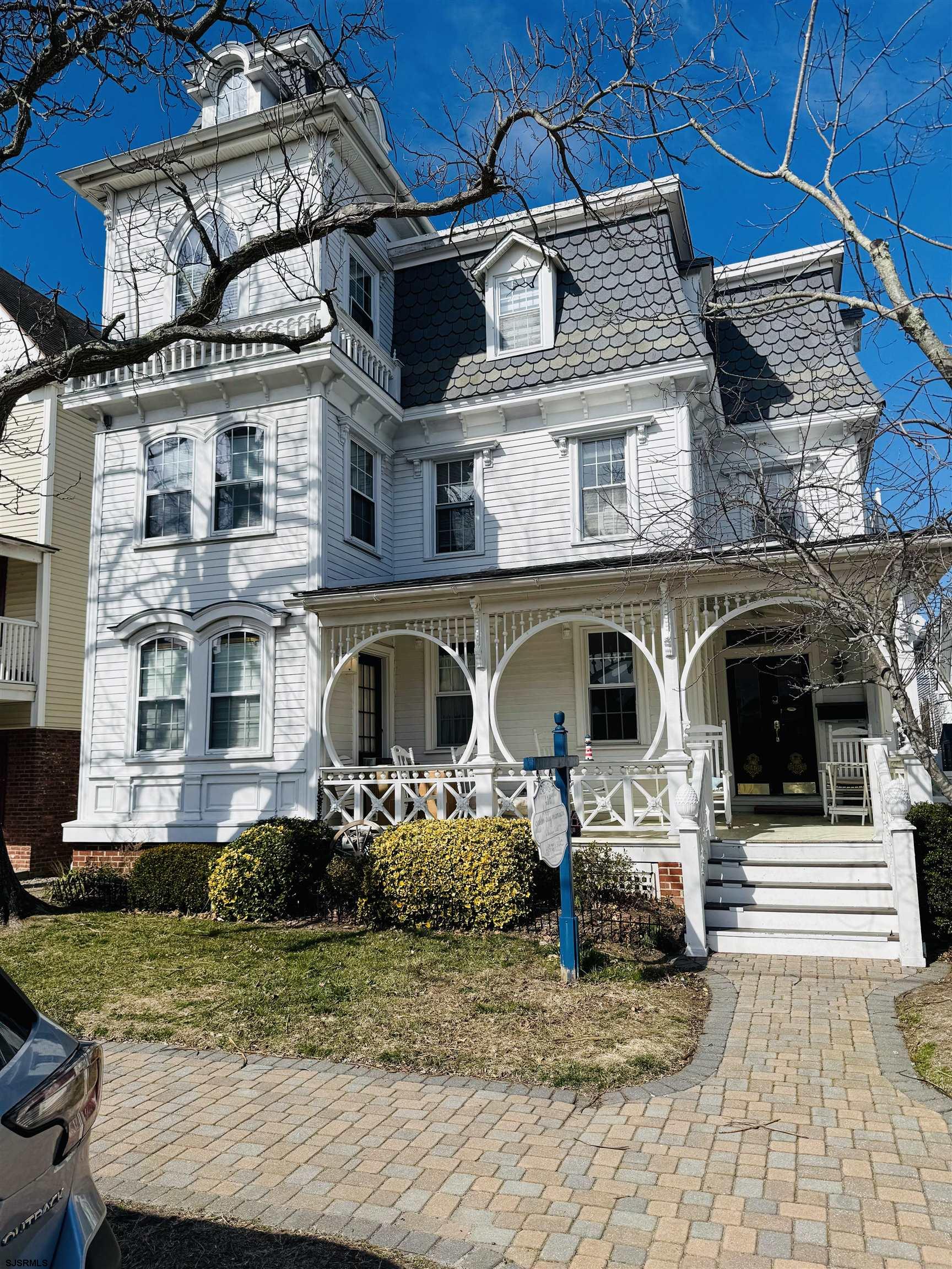 Welcome to the “OC Mansion”! This property is currently operating as Bed & Breakfast in the Historic part of OCNJ! If you’ve been searching for a Bed & Breakfast, a multi-unit investment property, or a charming historic primary property that you can fix up and put your personal touch on, look no further! There are (6) individual rooms that are a blend of bedrooms and suites and three apartments, two of which are 2 bedrooms and one efficiency! This property was renovation approximately 20+ years ago so it’s the perfect time for a fresh update! New furnace installed in 2025! The buyer is solely responsible for confirming any and all uses or desired improvements with the City of Ocean City and the Historic District. Since this property is an active Bed & Breakfast, all showings must accommodate any current guests. More pictures coming ASAP! This property is being sold 100% AS-IS.