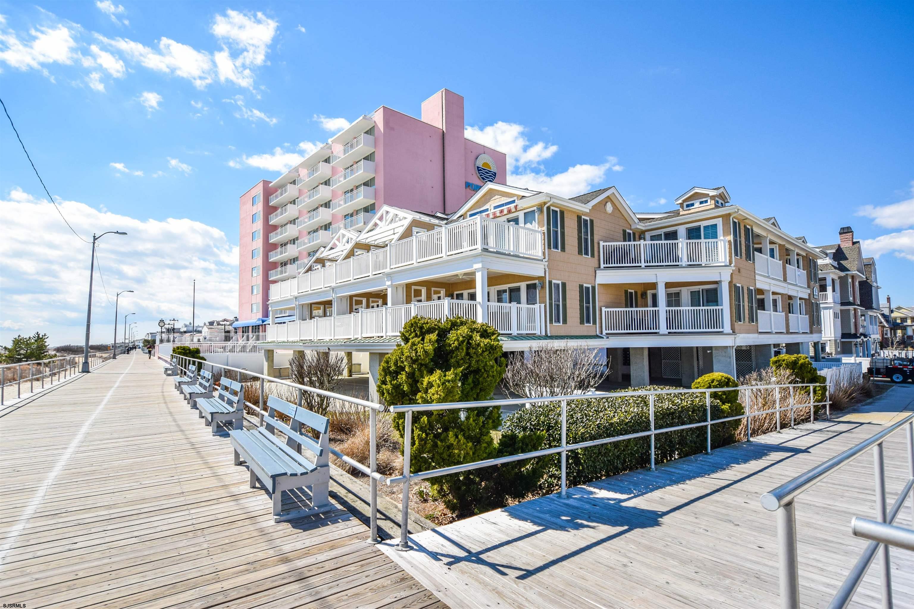 Beautiful Cape House private unit located on Port O Call side of building , this unit has been meticulously maintained !!! Beautiful bamboo floors, new heater ,and A/C Being sold fully furnished and equipped.2 assigned, tandem parking spaces  Pet friendly for owner's only. This unit is currently not rented,but could be rented easily.  Easy to show. Steps to the beach and boardwalk.