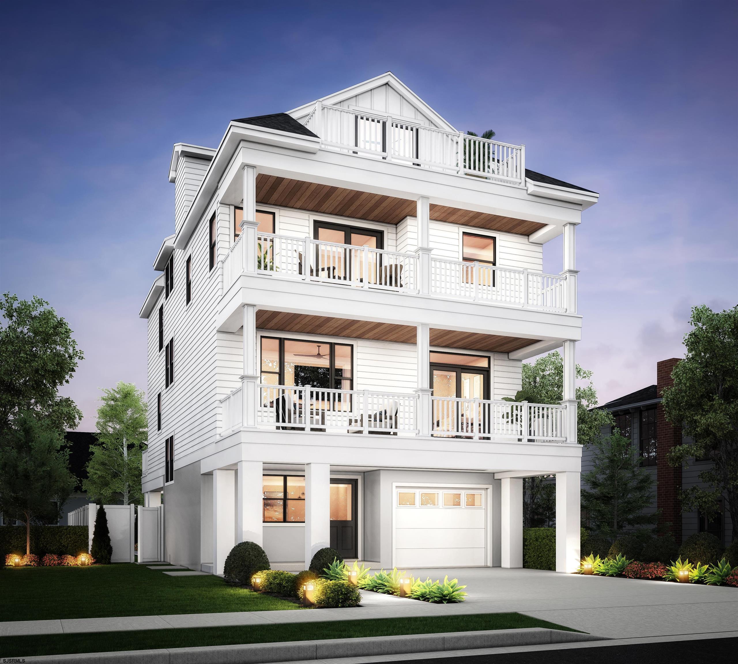 EXCEPTIONAL NEW CONSTRUCTION — COASTAL LUXURY LIVING!! Welcome to 3,000 square feet of thoughtfully designed living space, perfectly blending elegance, comfort, and functionality. This brand-new residence features 5 spacious bedrooms and 3.5 beautifully appointed baths, ideal for both growing families and those who love to entertain in style. The expansive primary suite is a true retreat, offering an oversized walk-in shower and a custom-designed walk-in closet with built-in organization. A luxurious residential elevator provides effortless access to all floors, enhancing everyday convenience. At the heart of the home is a chef’s dream kitchen, outfitted with top-of-the-line Wolf and Sub-Zero appliances, custom cabinetry, sleek quartz countertops, and a wet bar with beverage cooler—perfect for hosting gatherings or enjoying quiet family nights. Step outside to your private outdoor oasis. Situated on a deep lot, the property boasts a custom heated Gunite inground pool, covered veranda, and beautifully landscaped grounds—creating a seamless indoor-outdoor lifestyle. Premium features include engineered hardwood floors throughout, Andersen windows and sliders, fiberglass/composite decking, a 3-zone gas heat and central AC system, tankless water heater, and a full landscape and irrigation package. All of this just two blocks from the beach, boardwalk, and vibrant local dining. With a 5-year tax abatement and exceptional attention to detail throughout, this home offers the rare opportunity to enjoy modern coastal luxury in a prime location.