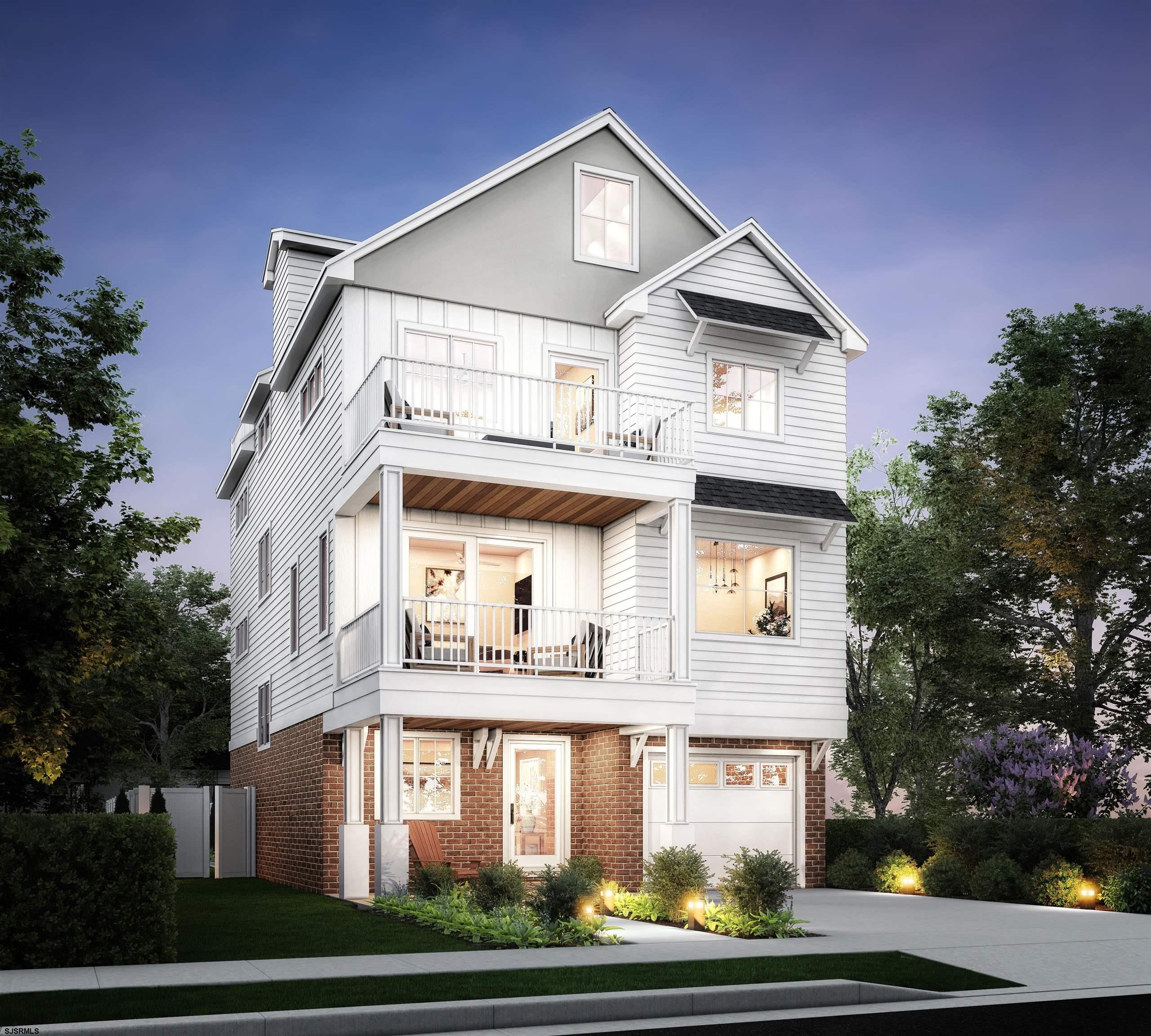 EXCEPTIONAL NEW CONSTRUCTION — COASTAL LUXURY LIVING!! Welcome to 3,000 square feet of thoughtfully designed living space, perfectly blending elegance, comfort, and functionality. This brand-new residence features 5 spacious bedrooms and 3.5 beautifully appointed baths, ideal for both growing families and those who love to entertain in style. The expansive primary suite is a true retreat, offering an oversized walk-in shower and a custom-designed walk-in closet with built-in organization. A luxurious residential elevator provides effortless access to all floors, enhancing everyday convenience. At the heart of the home is a chef’s dream kitchen, outfitted with top-of-the-line Wolf and Sub-Zero appliances, custom cabinetry, sleek quartz countertops, and a wet bar with beverage cooler—perfect for hosting gatherings or enjoying quiet family nights. Step outside to your private outdoor oasis. Situated on a deep lot, the property boasts a custom heated Gunite inground pool, covered veranda, and beautifully landscaped grounds—creating a seamless indoor-outdoor lifestyle. Premium features include engineered hardwood floors throughout, Andersen windows and sliders, fiberglass/composite decking, a 3-zone gas heat and central AC system, tankless water heater, and a full landscape and irrigation package. All of this just two blocks from the beach, boardwalk, and vibrant local dining. With a 5-year tax abatement and exceptional attention to detail throughout, this home offers the rare opportunity to enjoy modern coastal luxury in a prime location.