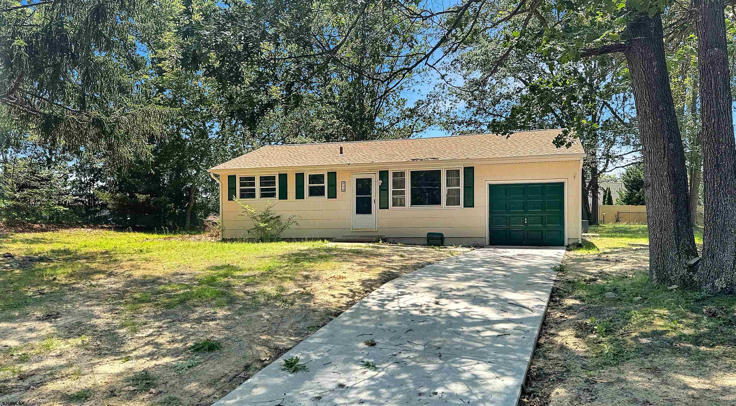 Opportunity awaits at 310 Sandy Ln in Galloway! This 3-bedroom, 1-bath ranch is located at the end of a quiet cul-de-sac, offering privacy and convenience. Featuring gas heat, central air, and a newer roof (2023), the home also includes an attached garage for added functionality. With easy access to Jimmy Leeds Rd, Stockton University, AtlantiCare, and area shopping and dining, the location is a major plus. Bring your vision and make this property your own.  This is an estate – the seller has limited knowledge of the property. Sold in AS-IS condition. Buyer is responsible for all repairs, inspections, certifications, and any requirements to close.