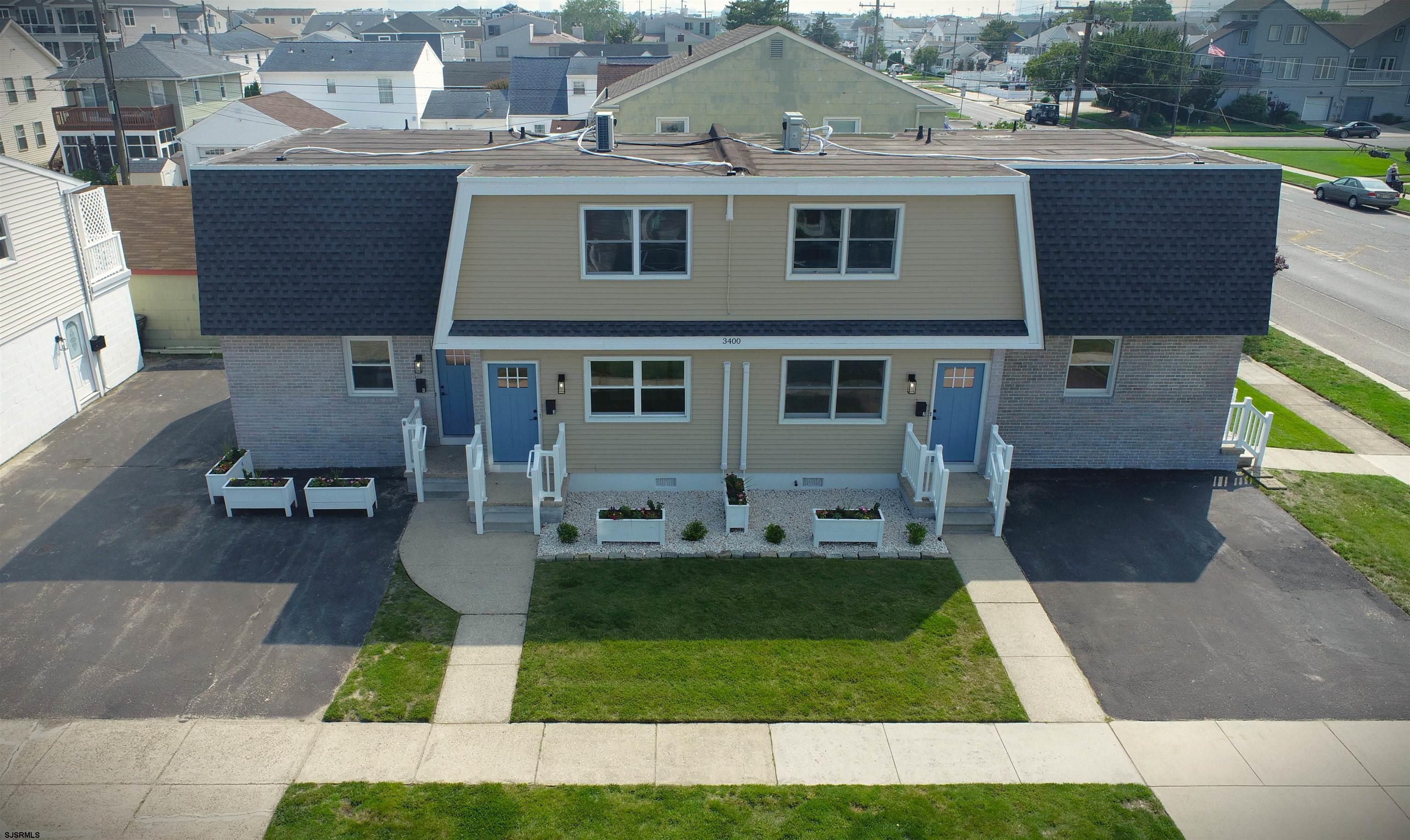Beach Block Condo in Brigantine! Don't wait on this one! Here's a chance to get a beautifully remodeled 2 bedroom condo in the Lighthouse District of Brigantine. Situated on the beach block of 34th street's accessible beach, this cozy condo will make a perfect vacation home and can also be a revenue producing rental that can pay for itself. Beautifully remodeled with modern fixtures and  appliances. The brand new mini-split air conditioning system will provide comfort year round. Outdoor storage unit available. Call your favorite agent and book your private showing today! This is unit 2 of 5 units being offered. As this is a newly established condo unit, taxes have not been determined and HOA fee is estimated. There will be a $1,000 capital contribution for the HOA. HOA fee covers sewer, water, flood and Hazzard insurance on the structure along with common area maintenance.