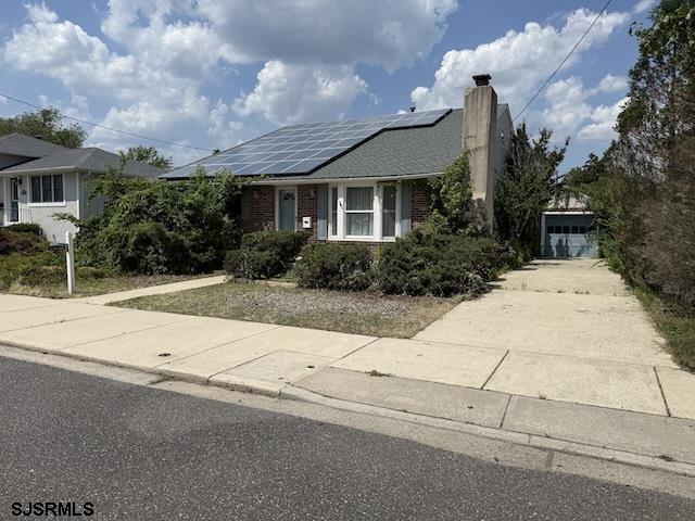 Nestled on a quiet street in the heart of Northfield, just steps from the bike path and only 15 minutes to the boardwalk and beautiful beaches, this expanded 2,038 sq ft home offers a unique and flexible layout. The first floor features three bedrooms, while the second-floor addition includes a spacious primary suite with a walk-in closet and private bath. Enjoy the cozy fireplace and bay windows in the living room, and entertain with ease in the oversized family room that opens to a lush, fully fenced backyard. Outdoor amenities include an in-ground pool, outdoor shower, fully PVC fenced-in yard and a large deck—perfect for relaxing or hosting. Additional features include a basement and a large detached garage. Brand new roof. BONUS: solar lease is paid off! Being sold as-is, this home offers incredible potential in a prime location.