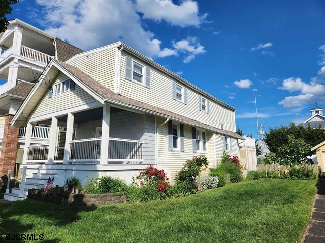 Must See! Rare Yearly rental in the Gardens Community of Ocean City. Find yourself at home in this 3 Bedroom, 1 full bath 2nd floor of the duplex with an open floor plan. This unit boasts an updated kitchen with beautiful quartz countertops, new carpet and fresh neutral paint color throughout. The living room offers a gas fireplace and sliding glass doors out to a large deck. There's a convenient laundry room with a full-size washer and dryer in the unit. Features central heat and air. You will have use of half the backyard with access to a newly rebuilt staircase with an outside storage closet for all your beach gear. Street parking on a quiet street with many year-round neighbors. This Lease includes 2-10 warranty service for peace of mind on HVAC, plumbing, electrical and all appliances for the monthly fee of $85 additional. Renter is responsible for $100 monthly for water plus all other utilities. Street parking. No pets permitted. Call today to request a private showing.