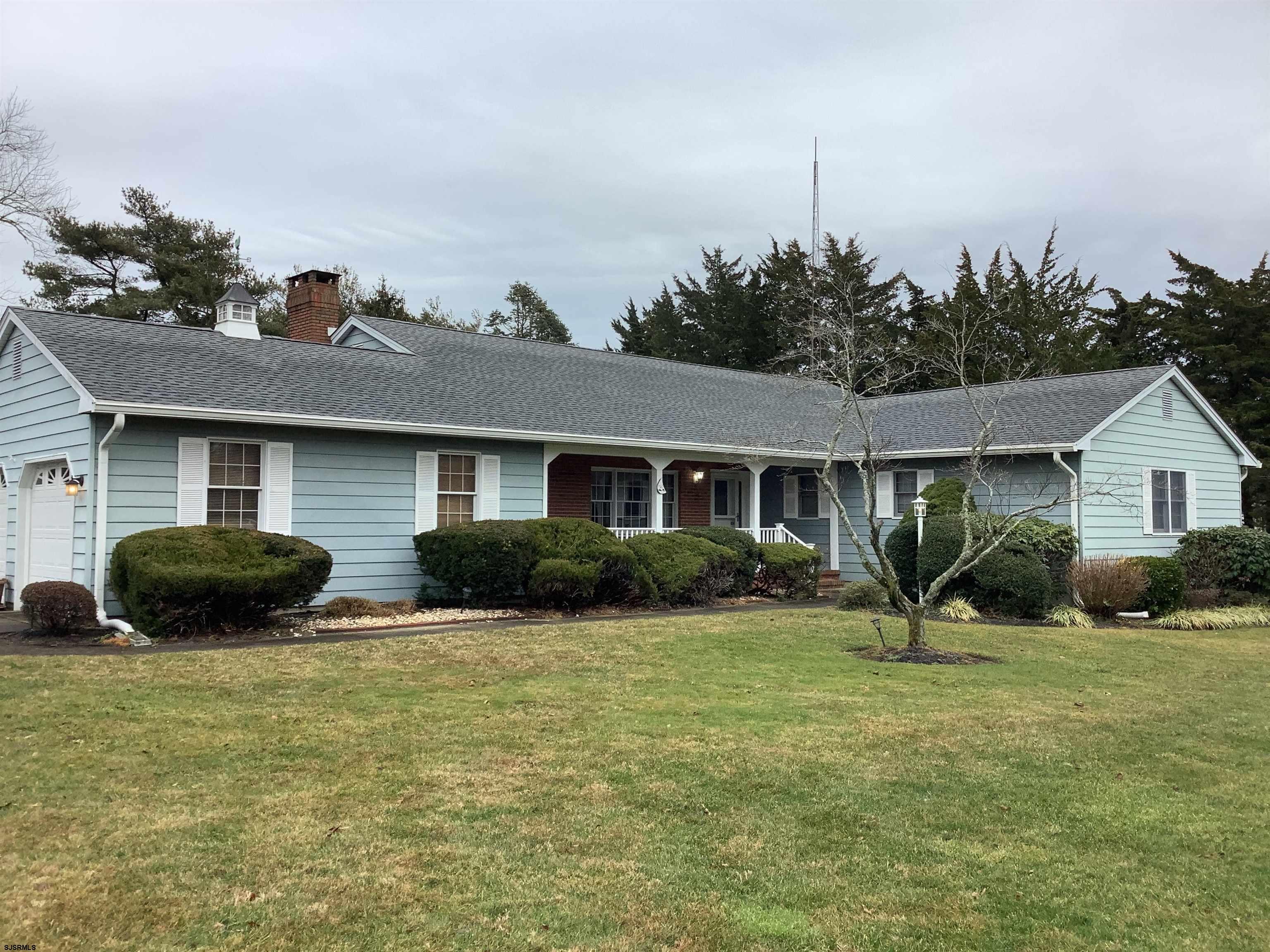 Beautiful sprawling ranch in a cul de sac neighborhood in Marmora. Rocking chair front porch, large slate foyer,12 x22 formal living room w/bay window, 11x13 formal dining room, 17x 21 family room with hard wood floors and brick gas log fire place. Eat in kitchen with Corian counter tops. Laundry room with washer, dryer and utility sink. 2 bedrooms with a hall bath and a 13x17 master bedroom with a walk in closet and mater bath. 2 car garage with garage door openers, rear 9x14 shed, sprinkler system, professionally landscaped.