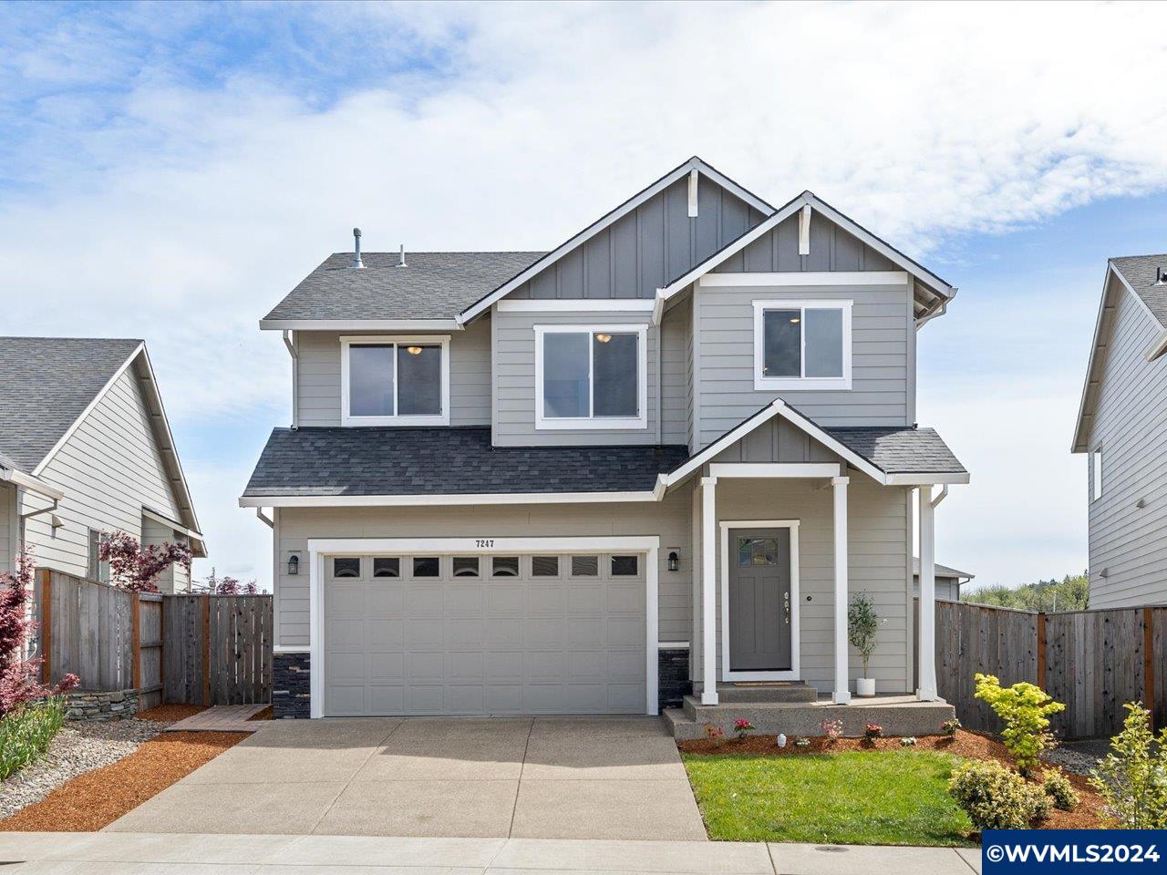 Welcome to this pristine 2020-built home in a newer neighborhood, nestled in a serene country-like setting just minutes from Albany and Corvallis. With 3 beds and 2.5 baths, and a total of 1555 sq ft, this residence features a modern interior, open-concept living, and a spacious primary suite. Enjoy outdoor gatherings in the freshly re-landscaped backyard. Experience the perfect blend of rural tranquility and urban convenience in this immaculate home.