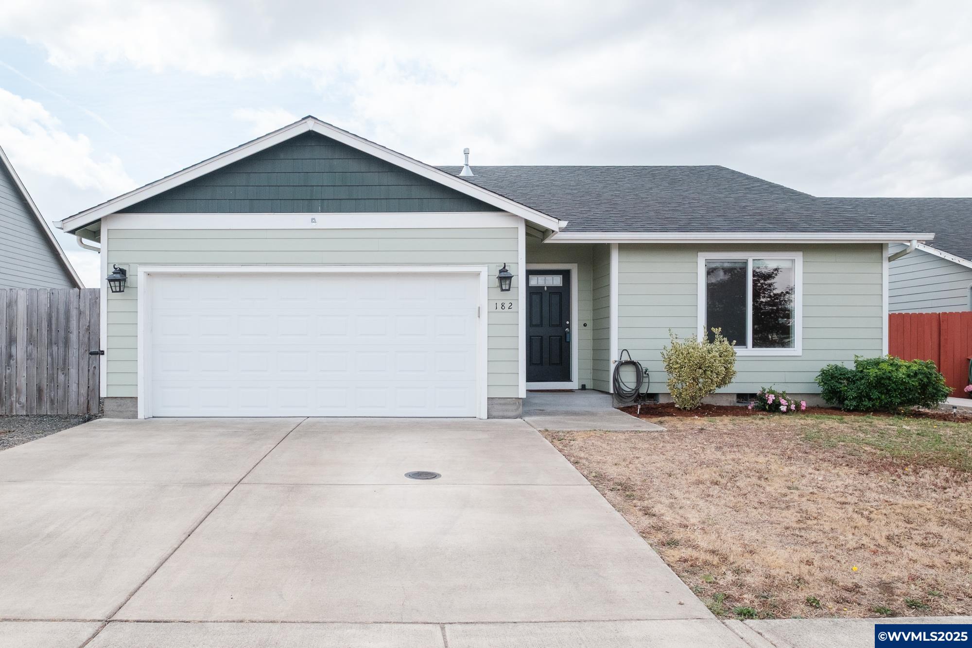 OPEN HOUSE SATURDAY Aug 9th 10am-1pm - Built in 2016, this 3 bed, 2 bath home offers 1,318 sq ft of comfortable living with vaulted ceilings and central A/C and heat. Enjoy the fully fenced yard, RV parking, and easy-care layout. Ideal blend of modern features and functionality. Primary ensuite has tray ceilings, double closets & step in shower with a large countertop. Beautiful kitchen has breakfast bar, lots of cabinetry, gas range and built in microwave. Extra wide entry hallway offer a welcoming hello!