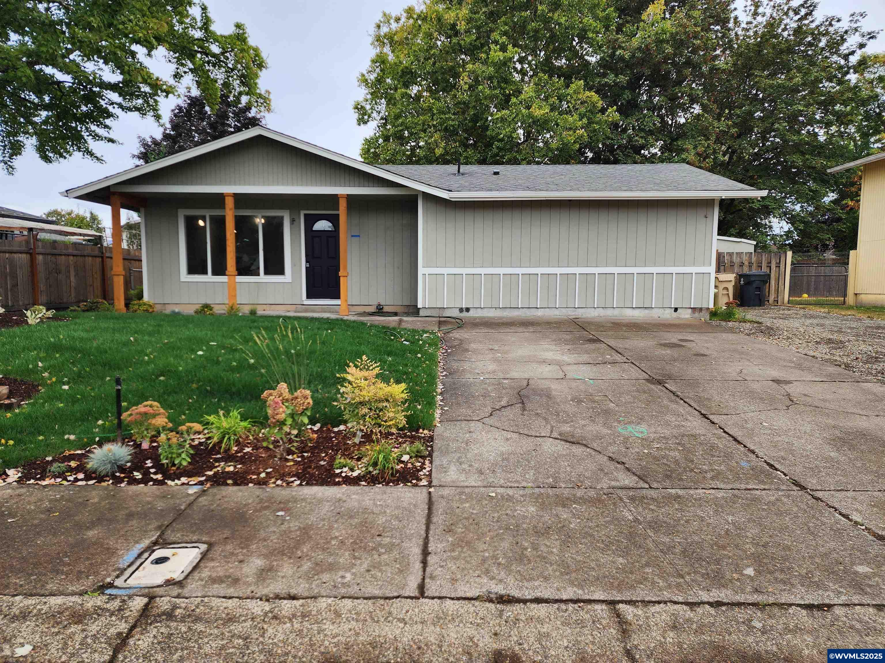 Totally remodeled with new Island Kitchen that opens to the living areas, Primary bedroom is now a suite with walk in closet and room to spare ensuite bathroom. 3 other bedrooms to be used as you wish. This is practically a new home! Fresh landscaping w/large fenced lot and lots of room for RV or ? Stable neighborhood close to Schools. This one is a stunner, you won't believe your eyes. Easy to show.